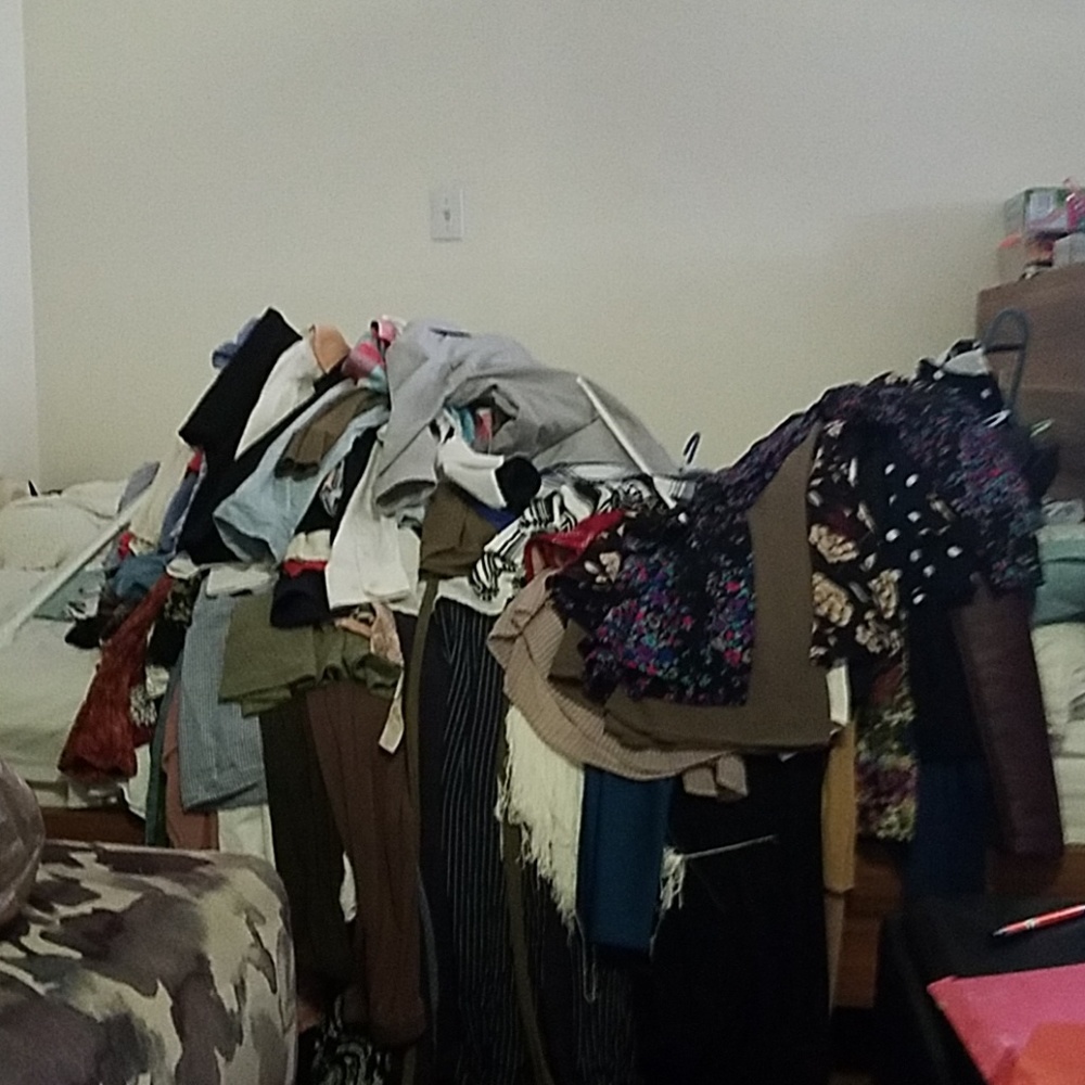 Entire closet donating tomorrow!